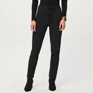 Figs Pro Skinny Drawstring Trouser Black LT